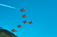 Engiadina Classics 2008, Patrouille Suisse, military, aircraft, airshow, Airport, Samedan, SWITZERLAND