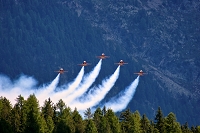 Engiadina Classics 2008, Patrouille Suisse, military, aircraft, airshow, Airport, Samedan, SWITZERLAND