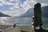 Free floating Sculputres of Rocks and Wood / frei schwebende Skulpturen aus Stein und Holz, lAKE aRT sILVAPLANA, temporary Art at Lej da Silvaplana, Silvaplana, Grisons, Switzerland