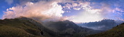 Marmoré, Sils/Segl, Grisons, Switzerland, Storm over Val Fex and Val Fedoz, &nbsp;Lej da Segl, Silsersee, Piz Margna, Piz Lunghin, Piz Grevasalvas, Piz Materdell, Piz Lagrev, environment, scenery, sky, sunset