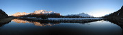 Lake shore, Sils/Baselgia, Grisons, Switzerland, Alpenglowing Piz Corvatsch, &nbsp;Lej da Segl, Silsersee, Piz Rosatsch, Munt Arlas, Piz Corvatsch, Piz Grialetsch, Piz Fora, Piz Margna, Piz Salacina, Piz Lunghin, Inn
