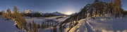 Via Engadina, Plaz, Sils/Baselgia, Grisons, Switzerland, Wintersunset in the upper Engadin, &nbsp;Winter, Lake, Ice, frozen, Panorama, Sunset, Mountains, Lej da Segl, Silsersee, Piz Margna, Val Fex, Val Fedoz, Piz Corvatsch, Piz Rosatsch, Piz Surlej, Munt Arlas, Piz Grialetsch, Il Chapütschin, Piz Tremoggia, Piz Fora, Piz Led, Muott'Ota, Piz Fedoz, Piz Salacina, Piz Lizun, Piz dal Sasc, Piz Lunghin, Piz Grevaslavas