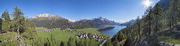 Via Engadina, Plaz, Sils/Baselgia, Grisons, Switzerland, Sun trenched upper Engadin at its best, &nbsp;Mountains, Lake, Water, Sun, Piz Margna, Lej da Segl, Silsersee, Val Fex, Val Fedoz, Piz Corvatsch