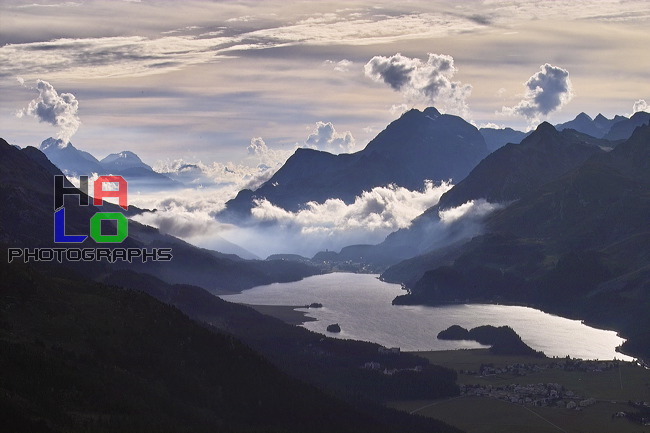 Sea of clouds, Grap Alv, Silvaplana, Grisons, Switzerland, Lej da Segl, Silsersee, Piz Cacciabella, Piz dal Sasc, Piz Lizun, Piz Salacina, Piz Lunghin, img03417_1.jpg