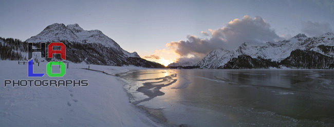 Sunset over Lej da Segl, Shore of Lej da Segl, Isola, Grisons, Switzerland, Lej da Segl, Silsersee, Piz Margna, Piz Lunghin, black ice, Piz Salacina, Piz Lizun, Piz dal Sasc, Piz Grevasalvas, Winter, River, Inn, img05381-5385_flat.jpg