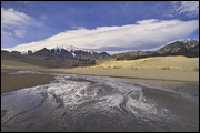Nature at Work, Waters from The Sangre de Cristo Mountains seeps into the sandy grounds, Alamosa, United States of America, Water, Sand, Nature