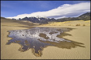 Nature at Work, Before the melt-off water from The Sangre de Cristo Mountains reaches the Rio Grande is will just disappear into the ground, Alamosa, United States of America, Water, Sand, Nature