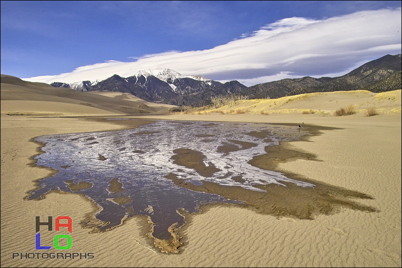 Nature at Work, Before the melt-off water from The Sangre de Cristo Mountains reaches the Rio Grande is will just disappear into the ground, Alamosa, Colorado, Water, Sand, Nature, img20713.jpg