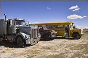 Junk Yard ART, The strong and contrasting colors of the Sky and these abandoned objects inspired me to select this place for a fun afternoon shooting pictures. , Alamosa, United States of America, Junk Yard