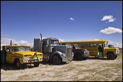 Junk Yard ART, The strong and contrasting colors of the Sky and these abandoned objects inspired me to select this place for a fun afternoon shooting pictures. , Alamosa, United States of America, Junk Yard