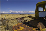 Junk Yard ART, The strong and contrasting colors of the Sky and these abandoned objects inspired me to select this place for a fun afternoon shooting pictures. , Alamosa, United States of America, Junk Yard