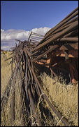 Junk Yard ART, The strong and contrasting colors of the Sky and these abandoned objects inspired me to select this place for a fun afternoon shooting pictures. , Alamosa, United States of America, Junk Yard