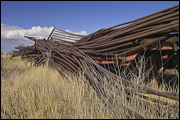 Junk Yard ART, The strong and contrasting colors of the Sky and these abandoned objects inspired me to select this place for a fun afternoon shooting pictures. , Alamosa, United States of America, Junk Yard