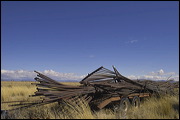 Junk Yard ART, The strong and contrasting colors of the Sky and these abandoned objects inspired me to select this place for a fun afternoon shooting pictures. , Alamosa, United States of America, Junk Yard