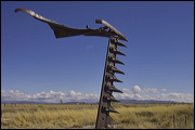 Junk Yard ART, The strong and contrasting colors of the Sky and these abandoned objects inspired me to select this place for a fun afternoon shooting pictures. , Alamosa, United States of America, Junk Yard