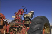 Junk Yard ART, The strong and contrasting colors of the Sky and these abandoned objects inspired me to select this place for a fun afternoon shooting pictures. , Alamosa, United States of America, Junk Yard