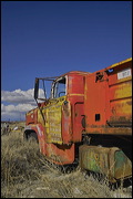 Junk Yard ART, The strong and contrasting colors of the Sky and these abandoned objects inspired me to select this place for a fun afternoon shooting pictures. , Alamosa, United States of America, Junk Yard