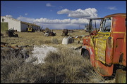 Junk Yard ART, The strong and contrasting colors of the Sky and these abandoned objects inspired me to select this place for a fun afternoon shooting pictures. , Alamosa, United States of America, Junk Yard