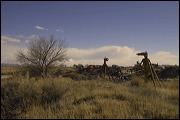 Junk Yard ART, The strong and contrasting colors of the Sky and these abandoned objects inspired me to select this place for a fun afternoon shooting pictures. , Alamosa, United States of America, Junk Yard