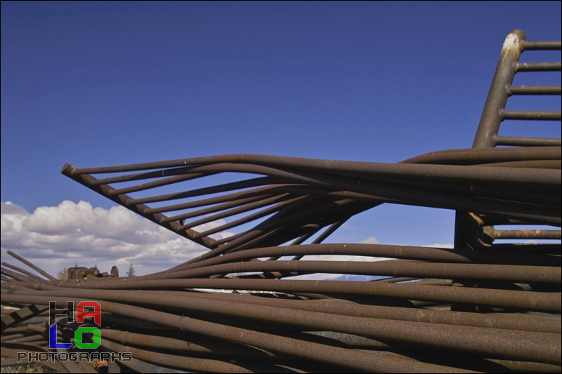 Junk Yard ART, The strong and contrasting colors of the Sky and these abandoned objects inspired me to select this place for a fun afternoon shooting pictures. , Alamosa, Colorado, Junk Yard, img20830.jpg