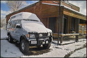 First Sight, A nice Spring Snowshower in the Sierra Nevada, Truckee, United States of America, Big Blue