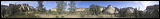 Zion National Park,  , 2006 / 04_19 NP Zion, Springdale, United States of America, Panorama, Colorado Plateau, The Grand Staircase, Sun, Horizon, Sky, Mountains, Trees