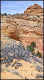 South Coyote Buttes, Paria Canyon Vermilion Cliffs Wilderness Area, The Coyote Buttes South are close to the famous 'Wave'. Acceess to this area is limited to 20 Persons a day. A hiking Permit is required. Inquire at the Ranger station., 2006 / 04_21 Paria Wilderness, Page, United States of America, The Wave, Coyote Buttes South, Paria Canyon, Vermilion Cliffs, Wilderness Area, Page, Kanab, petrified Sand Dunes, Wind, Erosion