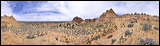 South Coyote Buttes, Paria Canyon Vermilion Cliffs Wilderness Area, The Coyote Buttes South are close to the famous 'Wave'. Acceess to this area is limited to 20 Persons a day. A hiking Permit is required. Inquire at the Ranger station., 2006 / 04_21 Paria Wilderness, Page, United States of America, Panorama, The Wave, Coyote Buttes South, Paria Canyon, Vermilion Cliffs, Wilderness Area, Page, Kanab, petrified Sand Dunes, Wind, Erosion