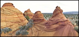 South Coyote Buttes, Paria Canyon Vermilion Cliffs Wilderness Area, The Coyote Buttes South are close to the famous 'Wave'. Acceess to this area is limited to 20 Persons a day. A hiking Permit is required. Inquire at the Ranger station., 2006 / 04_21 Paria Wilderness 2, Page, United States of America, The Wave, Coyote Buttes South, Paria Canyon, Vermilion Cliffs, Wilderness Area, Page, Kanab, petrified Sand Dunes, Wind, Erosion