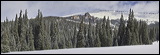 Wheeler National Monument, The intention to make Wheeler National Monument easily accessible failed many years ago. Today a few hours hike get you there easily. In winter it takes some 4 hours with a Trail Bully.<br>, 2006 / 04_06 Creede Wheeler, Creede, United States of America, Panorama, Winter, Snow, Colorado Plateau, The Grand Staircase