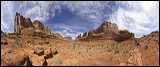 Park Avenue, Arches National Park, The towers of the real Park Avenue in NYC will most likely erode long before the towers here on Park Avenue in Arches National Park., 2006 / 04_11 NP Arches Park Avenue, Moab, United States of America, Panorama, Park Avenue, Arches National Park, Canyon Lands, Towers, Colorado Plateau, The Grand Staircase