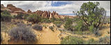 Devils Garden, Arches National Park, An easy and great hike through Devils Garden offers a splendid scenery of great Rock Formations. Take your time, prepare for a Pick-Nic and simply enjoy this environment., 2006 / 04_13 NP Arches Devils Garden, Moab, United States of America, Panorama, Colorado Plateau, The Grand Staircase
