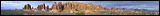 Garden of Eden and La Sal Mountains, Arches National Park, Garden of Eden and La Sal Mountains, Arches National Park, 2006 / 04_14 NP Arches Sunset at Windows, Moab, United States of America, Panorama, Window Arch, Double Arch, La Sal Mountains, Colorado Plateau, The Grand Staircase