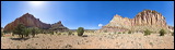 Capitol Reef, National Park, 360° Roundshot in Capitol Reef National Park with the Egyptian Temple and the Eph Hanks Tower.<br>, 2006 / 04_16 NP Capitol Reef, Fruita, United States of America, Water Pocket Fold, Panorama, Colorado Plateau, The Grand Staircase