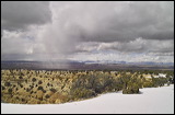 Snowshower over San Raffael Fault, Snowshower over San Raffael Fault, 2006 / 03_19 Reno-Vail, Greenriver, United States of America, Snowshower, Weather, Clouds, Snow, Colorado Plateau, The Grand Staircase, I-70