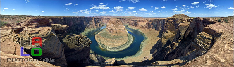 The Big Bend of the Colorado River, This Big Bend of the Colorado River is one of the many Big Bends this grand River offers, but this one is very easily accessible - even before Breakfast., Page, Arizona, The Big Bend, Colorado River, Panorama, stunning view, Water, River, Rocks, Wilderness, Colorado Plateau, The Grand Staircase, 02435-02458_combo_flat.jpg