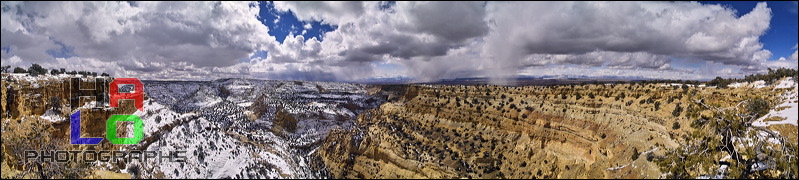 San Raffael Reef, Interstate 70 winds itself from Salina to Greenriver high up to the plateau of the San Raffael Swell offering phantastic sceneries. At Spotted Wolf (only a few Miles before getting into Green River) the road building engineers of I-70 had to overcome the San Rafael Reef., Greenriver, Utah, Panorama, I-70, Clouds, Colorado Plateau, The Grand Staircase, Snowshower, Weather, Snow, 20321-20329.jpg