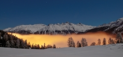 Chalanda Glüna Plaina - erster Vollmond im März