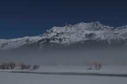 Chalanda Glüna plaina, Chalanda Glüna, environment, scenery, sky, moon, full moon, ecology, ecosystem, environmentalism, nature, skies, Lej da Segl, Sils/Baselgia, Switzerland