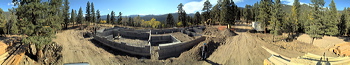 Panorama of Woods Haven, Evans Ranch, Evergreen, UNITED STATES, Foundation, The Foundation for Tres Piños is completed.,  