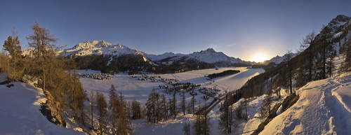 Four Seasons - Quattro Stagioni, Plaz, Via Engadina, Sils/Segl, Grisons, Switzerland, Winter, Lake, Ice, frozen, Panorama, Sunset, Mountains, Lej da Segl, Silsersee, Piz Margna, Val Fex, Val Fedoz, Piz Corvatsch, Piz Rosatsch, Piz Surlej, Munt Arlas, Piz Grialetsch, Il Chapütschin, Piz Tremoggia, Piz Fora, Piz Led, Muott'Ota, Piz Fedoz, Piz Salacina, Piz Lizun, Piz dal Sasc, Piz Lunghin, Piz Grevaslavas