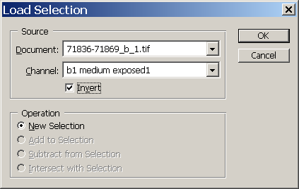 Photoshop: Load specific Selection