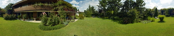 Panorama of Garten, Rüschlikon, SWITZERLAND,  , Created by applying the HDR - High Dynamic Range Technique,  